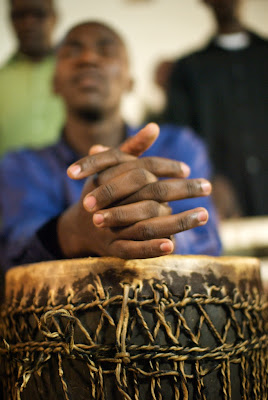 Drum and praying hands