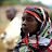Colorful woman in rural church Colorful woman in rural church