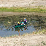 Fr. Stephan Meholick goes canoeing with campers