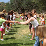 Camp Olympics includes the always popular water balloon toss
