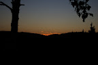 couché de soleil au camp