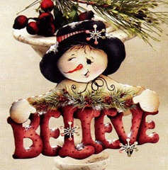 believe snowman ornament