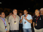 Vázquez, Torrijos, Cacho y García se dirigen a los corredores antes de la salida