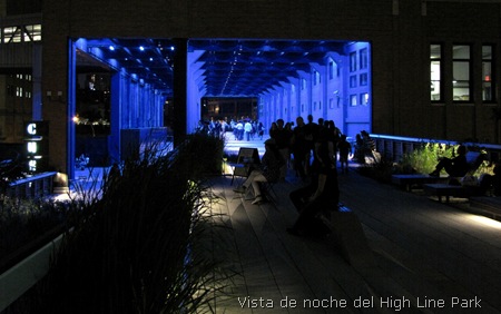 high line parque nueva york noche