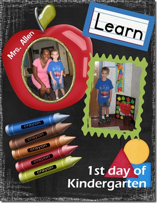 1st Day of Kindergarten