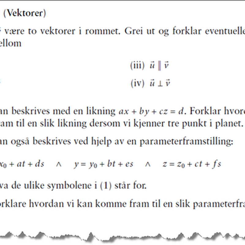 Tor Espens blogg: Muntlig eksamen i Matematikk R2