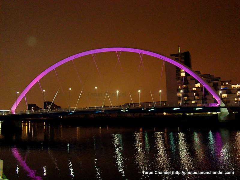 Glasgow Night River Clyde Arc, Tarun Chandel Photoblog