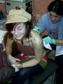 Tattoo parlor-design art model artist