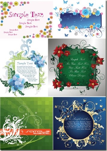  Vector Beautiful Decoration (EPS)