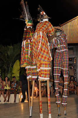3 mocko jumbie dancers