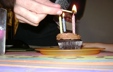 birthday cupcake