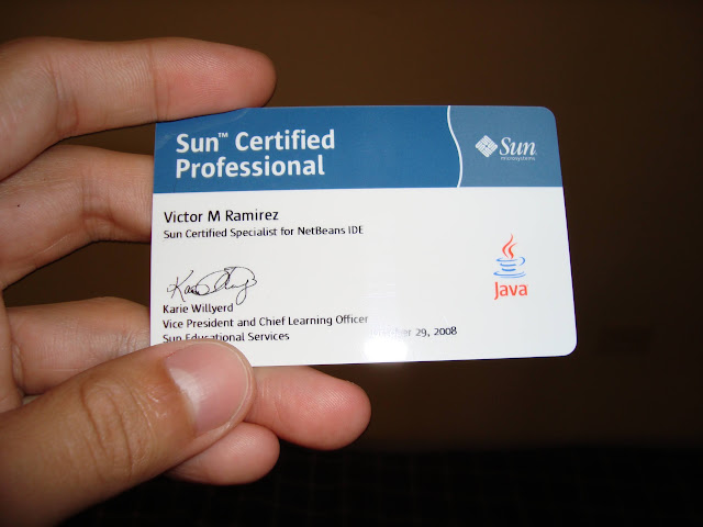 Credencial Certificacion NetBeans