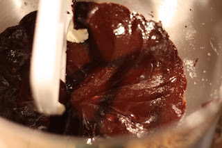 picture of melted chocolate being mixed in