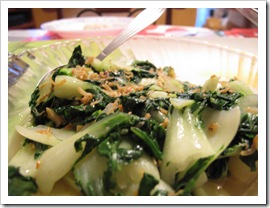 vege fried with anchovies - sorry, only know the vege's name in cantonese