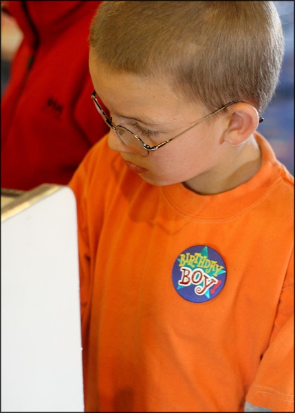 Austin playing a game