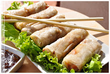 Rollitos de primavera, de obleas de arroz.
