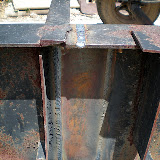 The final result of the welded joint.