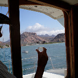 The windows drop down and allow generous air flow through the boat.