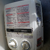 The instant on propane hot water heater