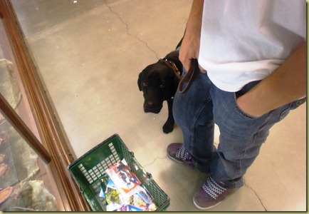 Tyler and Sheba still waiting for assistance in the hunting department. Such patience!