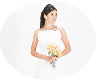 This eyelet dress can work well as reusable bridal attire