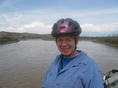 Nancy on a Bike Ride Along the Colorado River