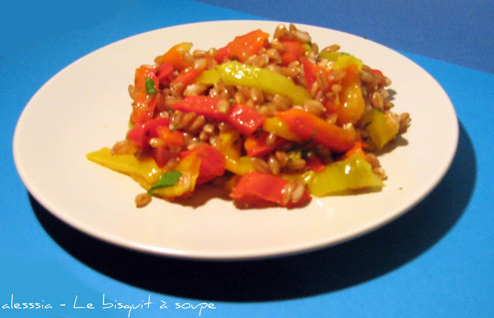 Insalata di farro e peperoni Insalata di farro e peperoni