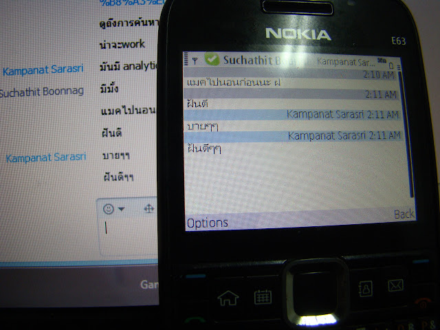 Skype on Computer and Nokia E63
