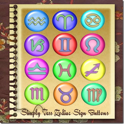http://mysimplethoughtsncreations.blogspot.com/2009/07/zodiac-sign-buttons.html