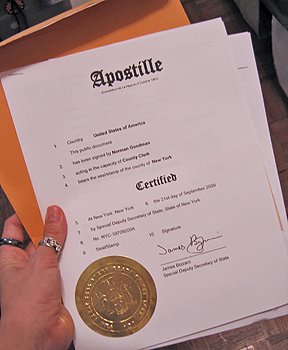 an apostilled document an apostilled document