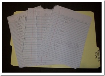spelling tests