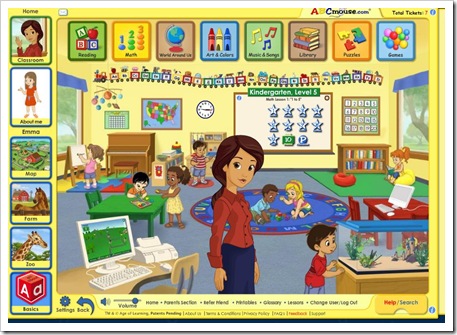 abcmouse classroom screen