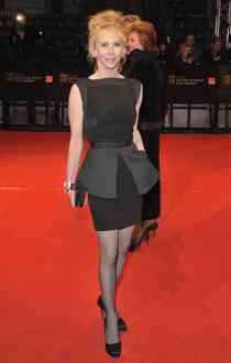 Trudie Styler in a Victoria Beckham skirt at the Baftas.