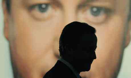 David Cameron at the launch of one of this year’s Tory print campaigns
