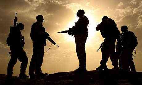 British soldiers on unit in Helmand province, Afghanistan