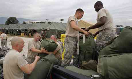 US infantry leave Haiti