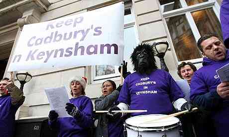 Workers from Cadbury