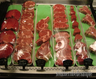meat counter selection