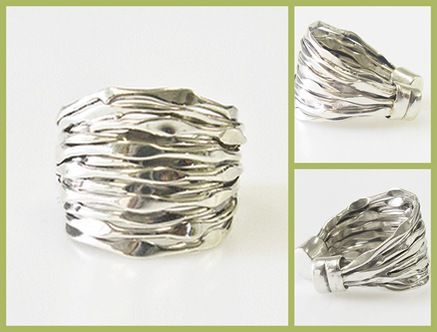 kt collection silver ring