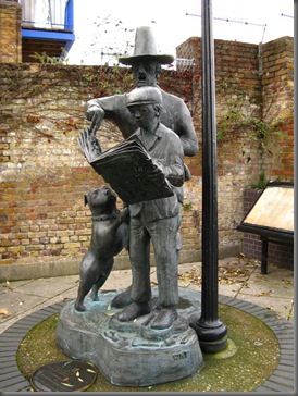 "The Bermondsey Lad and The Sunbeam Weekly" by Peter McLean at Cumberland Wharf. "The Bermondsey Lad and The Sunbeam Weekly" by Peter McLean at Cumberland Wharf.