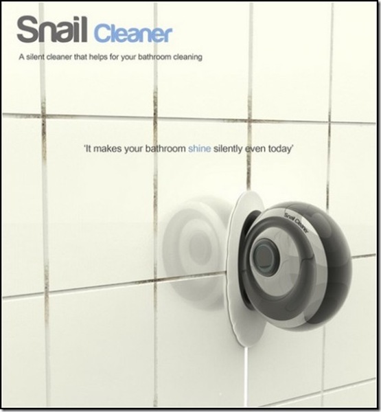 Snail Cleaner. Snail on solar energy