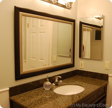 Finished Bathroom Mirror