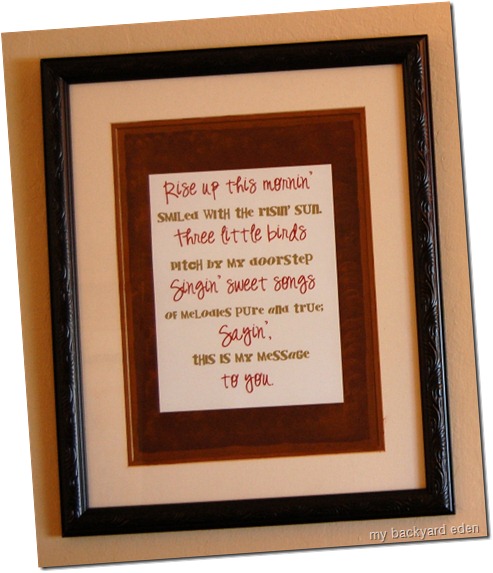 Three Little Birds DIY Art