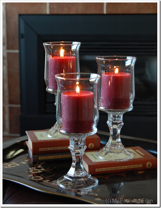 dollar store hurricane lamp