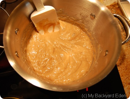 toffee- butter and sugar