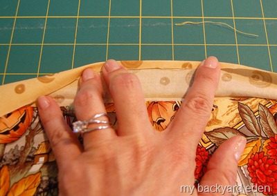 Turn edges under