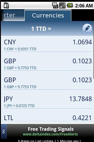 currency-converter for android screenshot