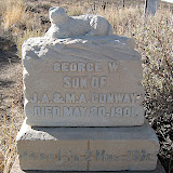 A cemetery for a ghost town is a very somber place.