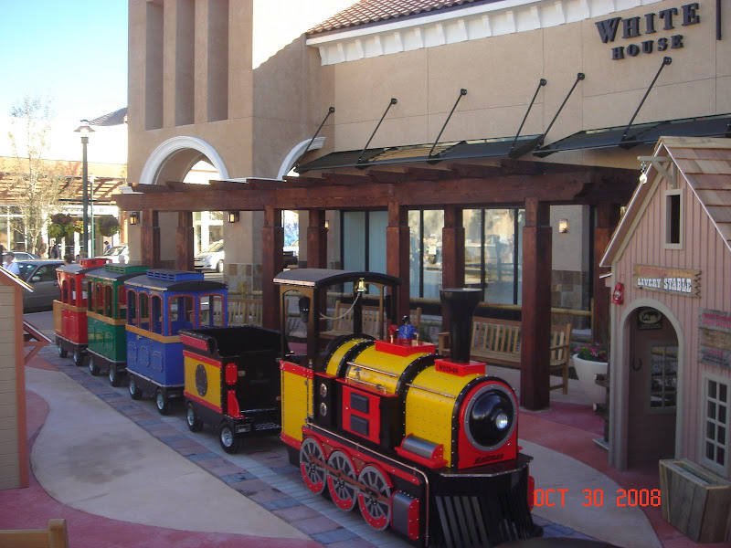 Fun childrens play area includes a working train