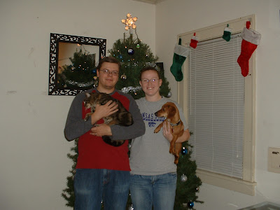 The family.  Note extra tiny stockings.